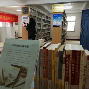 見字如面專題書架走進(jìn)金陵圖書館南湖街道分館